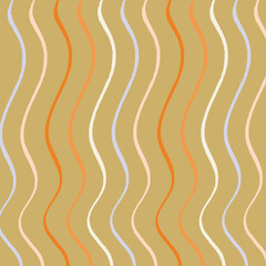 Abstract vector pattern. Colorful wavy striped pattern.