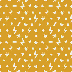 Abstract seamless pattern background in yellow white and beige