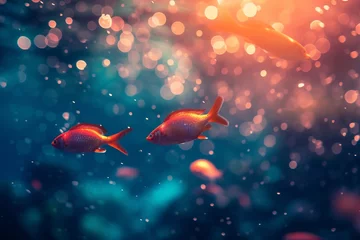 Fotobehang goldfish in aquarium © Wendelin