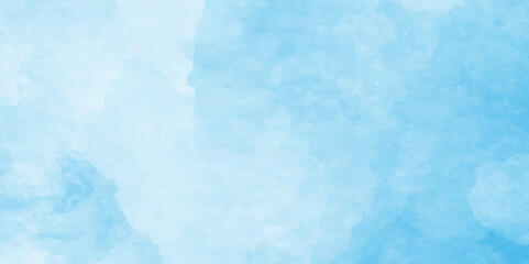 Creative vintage light sky blue background.Aquarelle paint paper texture canvas for vintage text design, retro card, template, creative background, smeared light turquoise frame,