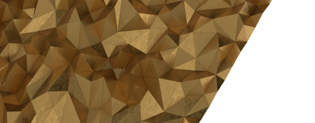 Luxurious VIP Invitation template with gold polygon background