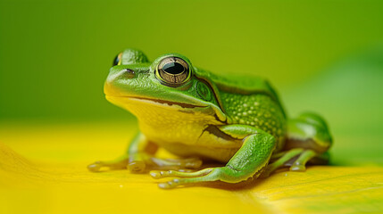 Obraz premium green frog