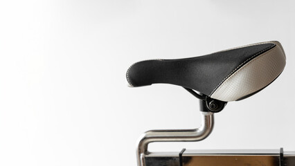 Indoor Bicycle Saddle on White Background