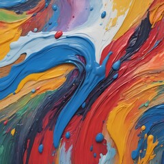 Create Stunning Visuals with Multicolored Paint Splashes - An Artistic Journey