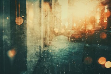Retro Light Leaks Background with Vintage Film Colors and Grainy Textures
