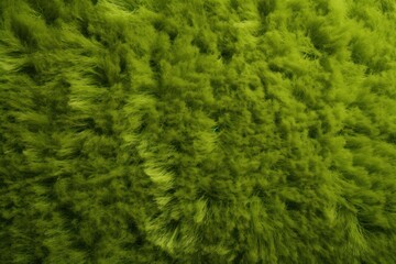 Green plush carpet