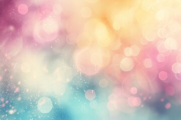 Obraz premium Soft Pastel Light Leaks Background with Dreamy Hues of Pink, Blue, and Yellow for an Ethereal Atmosphere