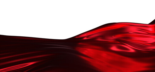 abstract red fabric in motion