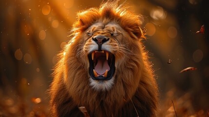 a close up of a lion with it's mouth open and it's mouth wide open with it's mouth wide open.