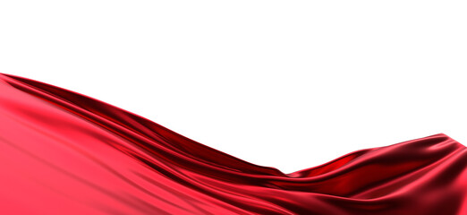 Сovered with a red cloth background