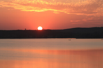 Obraz premium sunset on National Highway 46 (BETUL) in India