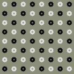 Abstract geometric pattern with gear