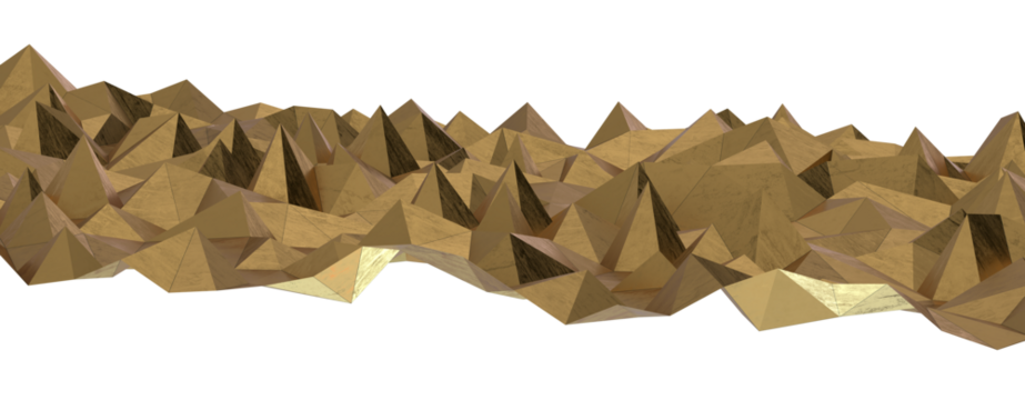 Luxurious VIP Invitation template with gold polygon background