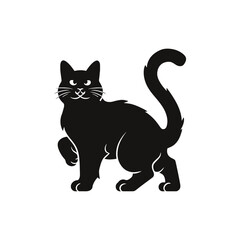 Fototapeta premium Persian cat vector silhouette