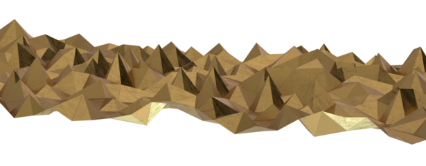 Luxurious VIP Invitation template with gold polygon background