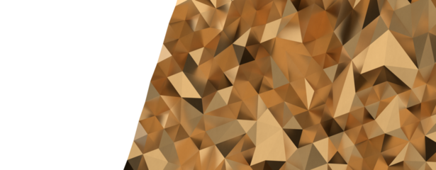 Gold polygon background 3d rendering, 3d illustration. Abstract triangle background. Gold background. Abstract Gold polygon wallpaper