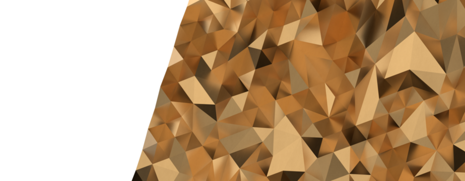 Gold polygon background 3d rendering, 3d illustration. Abstract triangle background. Gold background. Abstract Gold polygon wallpaper