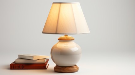 Bedside lamp on white background.