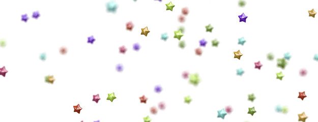 Stellar Symphony: Embark on a Visual Journey with 3D Colorful Stars Rain