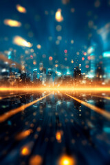 lights of the city. vertical format