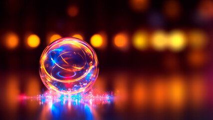 background with glowing lights