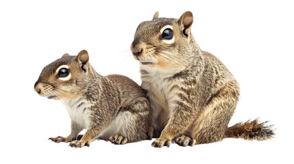 Small squirrel Animals Sitting Together