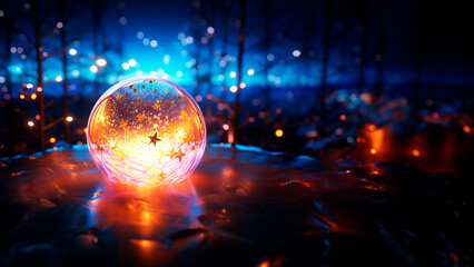 background with glowing lights