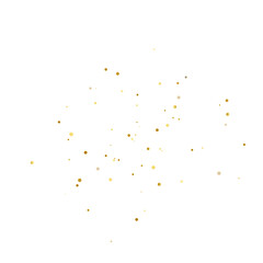 Gold Glitter. Golden Sparkle Confetti. Shiny Glittering Dust. 