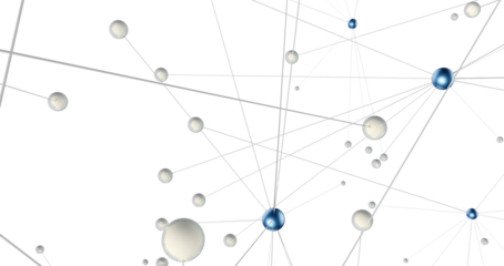 Abstract technology futuristic network - fantasy plexus background. 3D rendering