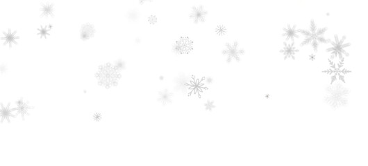 Gentle Snow Drift: Mind-Blowing 3D Illustration of Falling Holiday Snowflakes