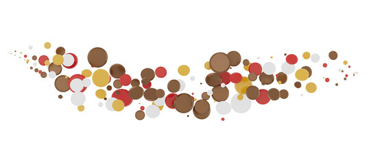  Multicolored confetti on white