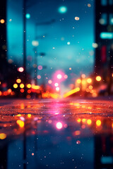 night traffic in the city. vertical format