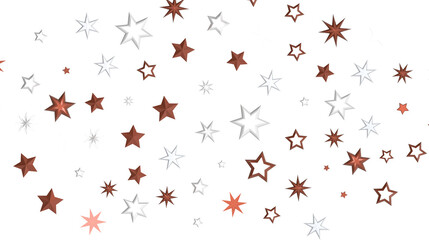 Plummeting Christmas Sparkles: Captivating 3D Illustration of Descending Holiday Star Glitters
