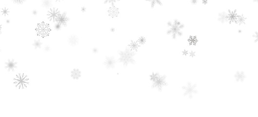 Fototapeta premium Gentle Snow Drift: Mind-Blowing 3D Illustration of Falling Holiday Snowflakes