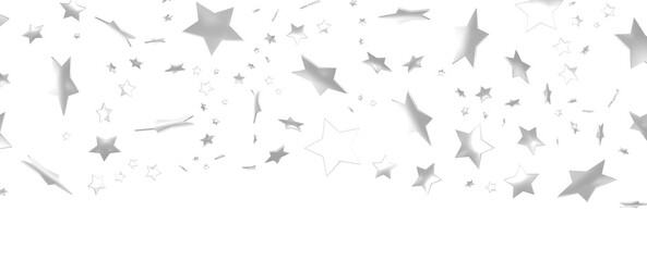 Silver star of confetti.