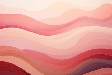 background with various waves and wave shapes in warm colors - obrazy, fototapety, plakaty