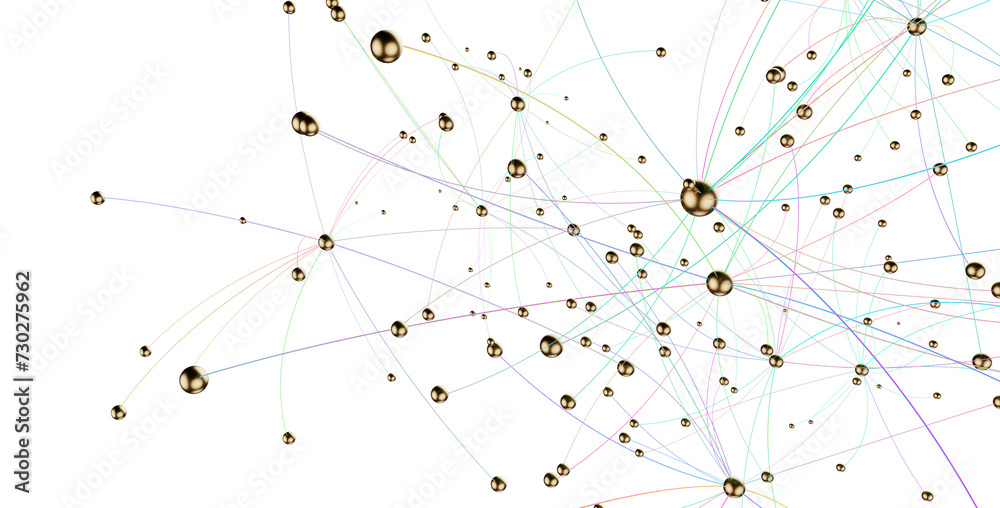 Poster Concept of AI technology, Motion of digital data flow.
