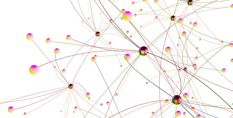 Concept of AI technology, Motion of digital data flow.