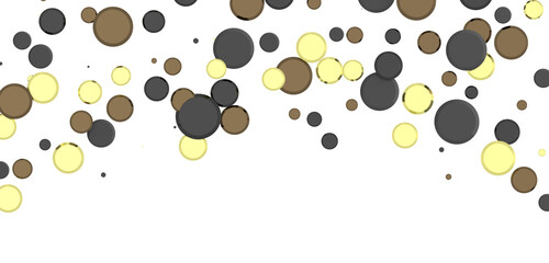 gold  Delight: Captivating 3D Illustration of Joyful gold Confetti