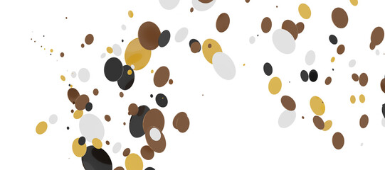 Confetti, paper triangle on the floor, fancy, colorful, celebration party