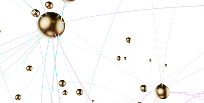 Concept of AI technology, Motion of digital data flow.