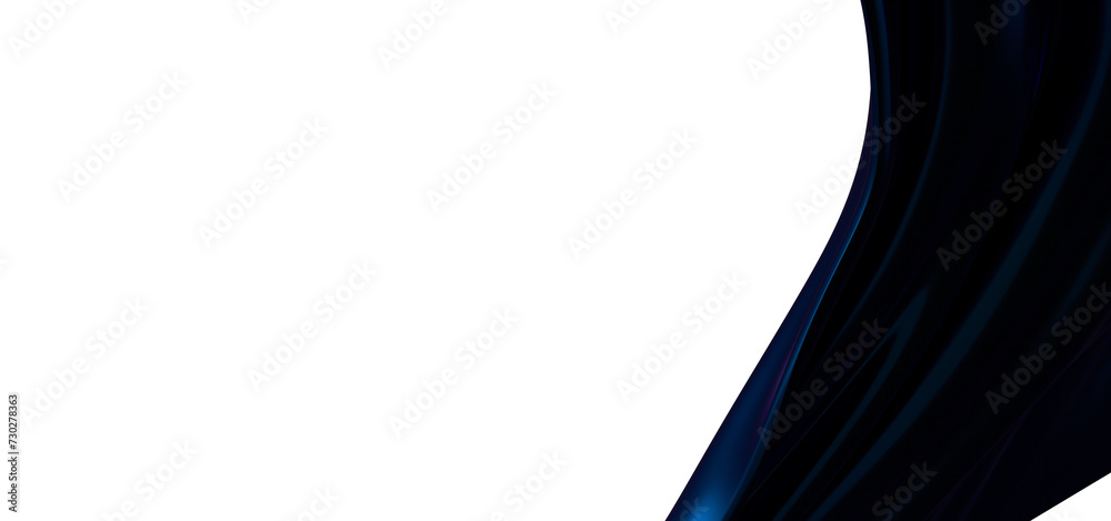 Poster creative abstract technology blue background with 3d concept. abstract particles blue wave minimalis