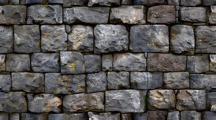Moss-Grown Rock Wall