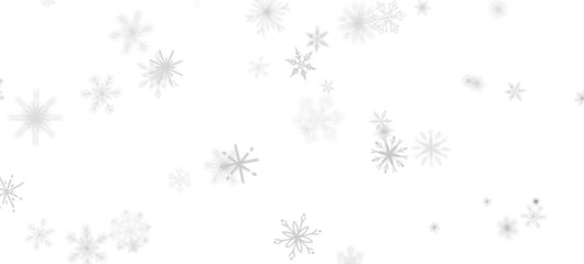 Snowflake Dance: Radiant 3D Illustration Showcasing Falling Christmas Snowflakes in Harmony