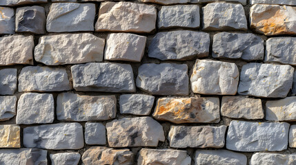 A Stone Wall Made of Small Rocks
