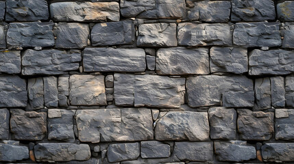 Stone Wall Constructed From Small Rocks