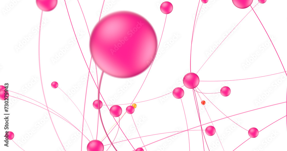 Poster abstract 3d render, network concept, background