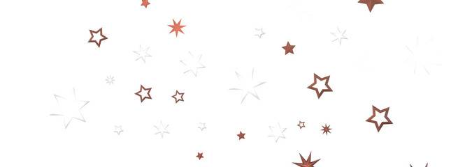 Celestial Christmas Symphony: Enthralling 3D Illustration of Falling Holiday Starbursts