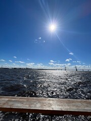 Embankment Sevkabel port in St. Petersburg