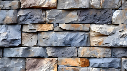 Close Up of a Stone Wall Made of Rocks